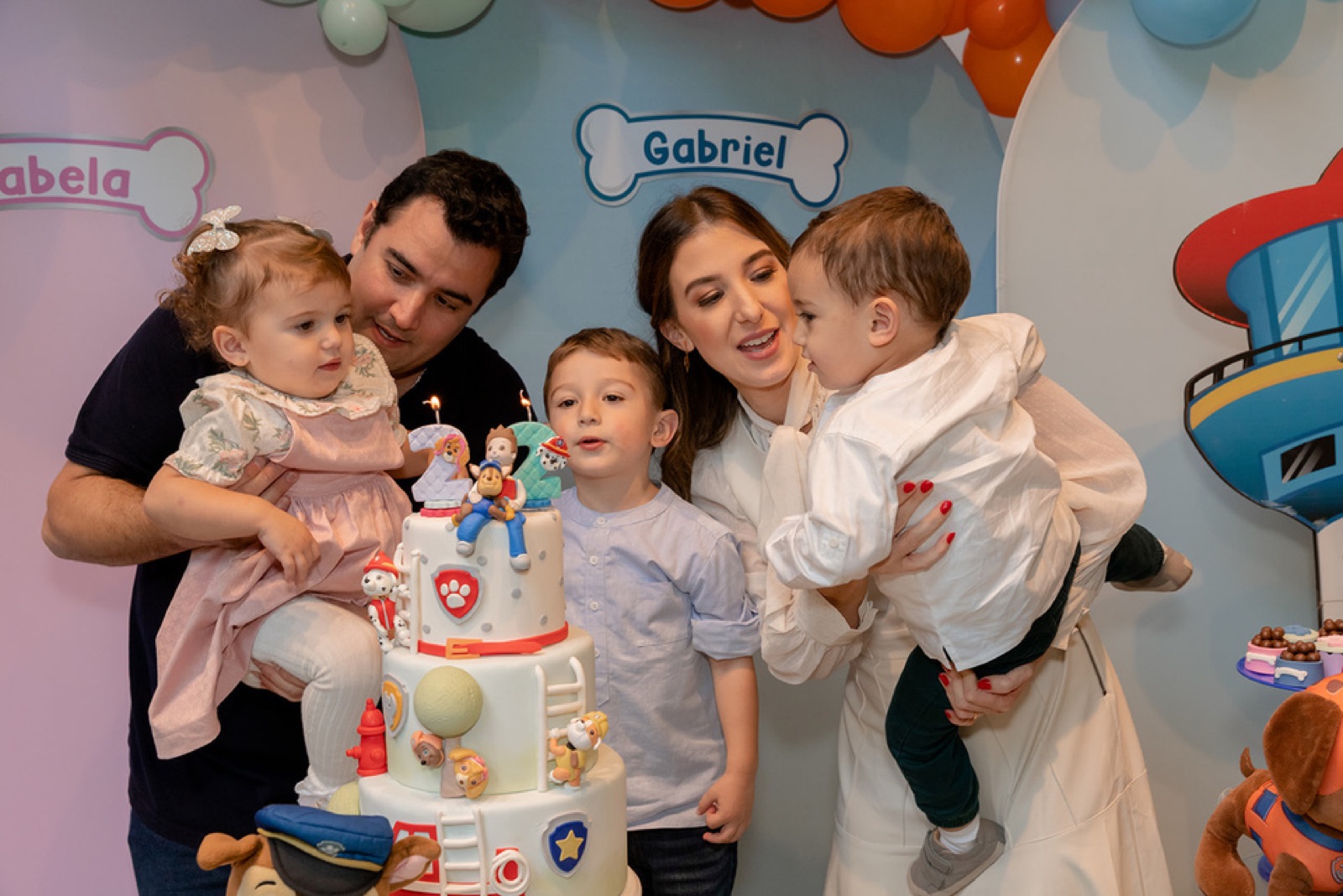 Família na festa